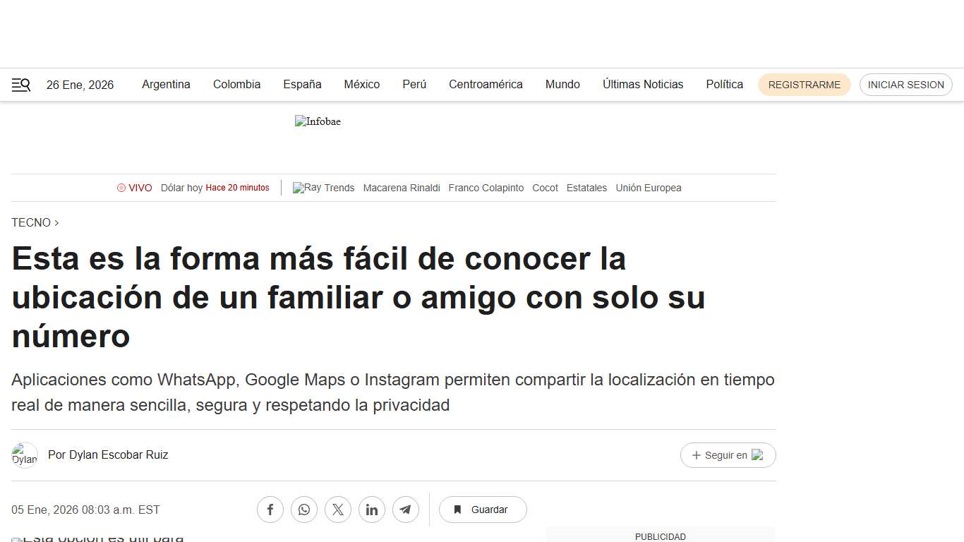 Esta es la forma más fácil de conocer la ubicación de un familiar o amigo con solo su número - Infobae